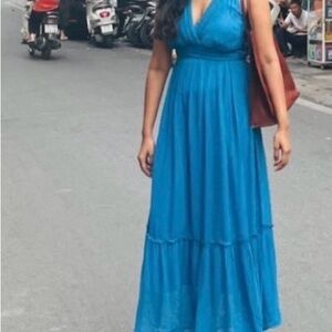 Label Ritukumar Vibrant Blue Maxi Dress